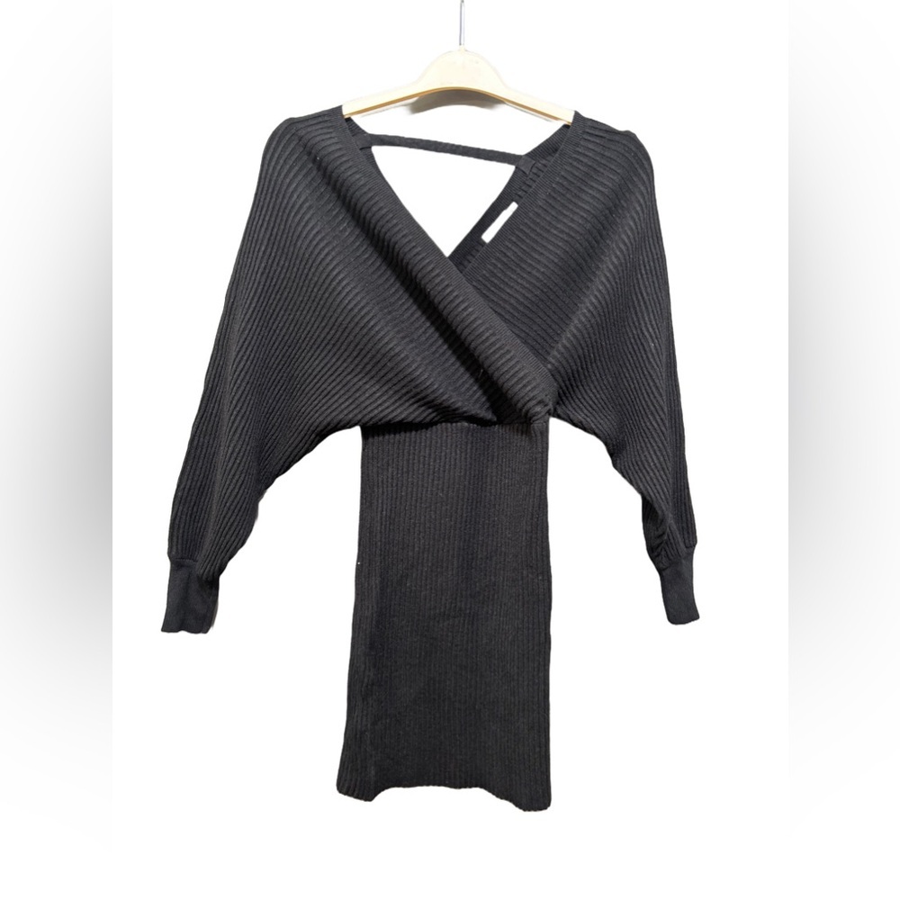 Beginning Boutique Black Knit Sweater Dress‎ Size Small